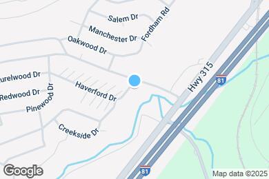 Map image of the property - 104 Haverford Dr