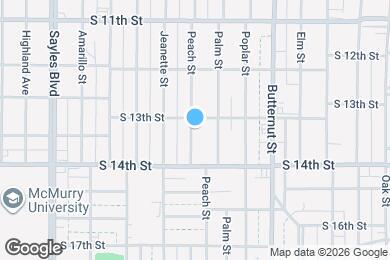 Map image of the property - 1317 Peach St