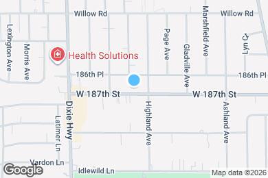 Map image of the property - 1822 W 187th St
