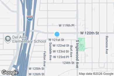 Map image of the property - 4923 W 121st St