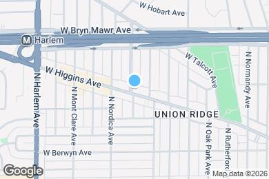 Map image of the property - 5443 N Sayre Ave