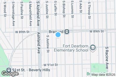 Map image of the property - 8925 S Laflin St
