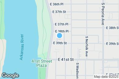 Map image of the property - 3839 S Cincinnati Ave