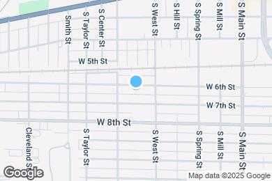 Map image of the property - 527 W 6th St
