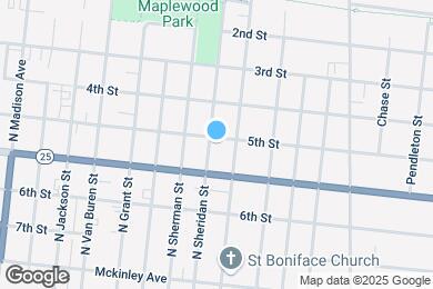 Map image of the property - 816 N Sheridan St