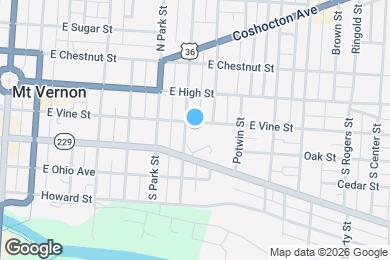 Map image of the property - 502 E Vine St