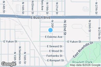 Map image of the property - 1821 E Humphrey St