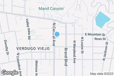 Map image of the property - 1326 N Central Ave