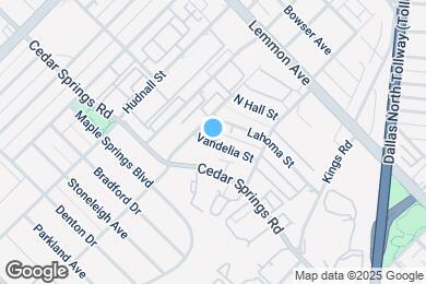 Map image of the property - Modern design Oak Lawn townhouse by Inwood...