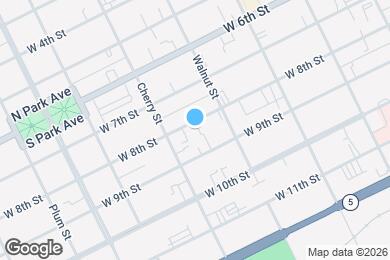 Map image of the property - 535 W 8th St