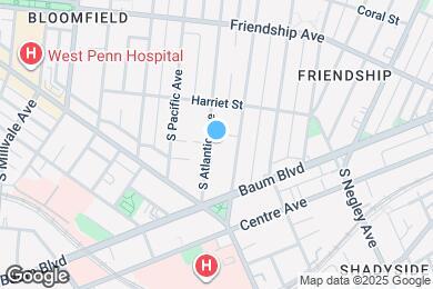 Map image of the property - 447 S Atlantic Ave