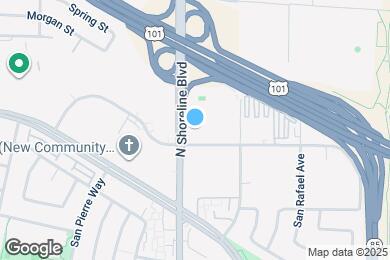 Map image of the property - 1001 N Shoreline Blvd