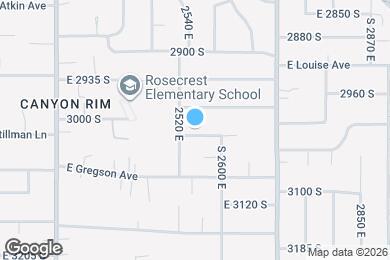 Map image of the property - 2549 E 3020 S