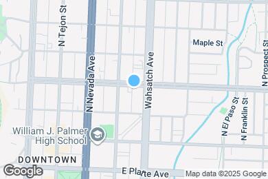 Map image of the property - 319 E Willamette Ave