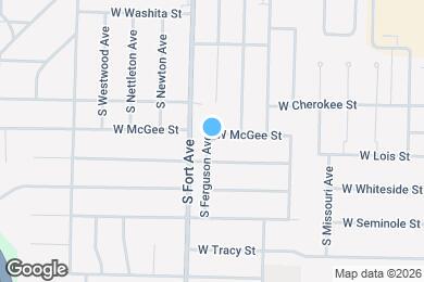 Map image of the property - 1206 W McGee St