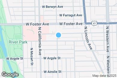 Map image of the property - 5105 N Washtenaw Ave
