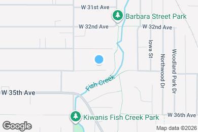Map image of the property - 2633 W 34th Ave