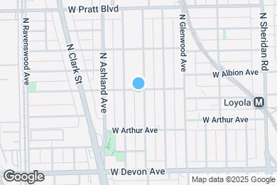 Map image of the property - 1507 W Albion Ave