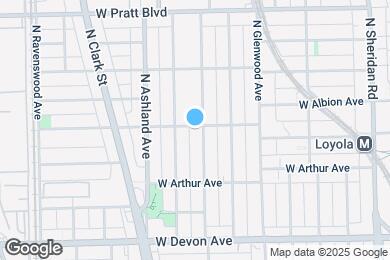Map image of the property - 1511 W Albion Ave