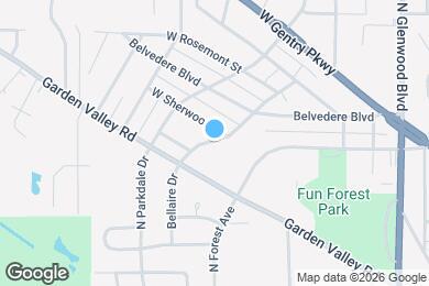 Map image of the property - 1635 Blaire Dr