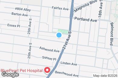 Map image of the property - 2112 Blair Blvd