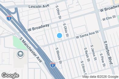 Map image of the property - 423 S Indiana St