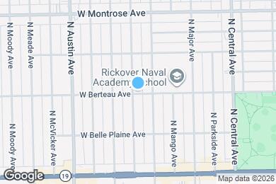 Map image of the property - 5818 W Berteau Ave
