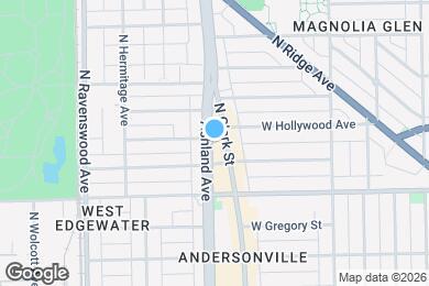 Map image of the property - 5651 N Ashland Ave