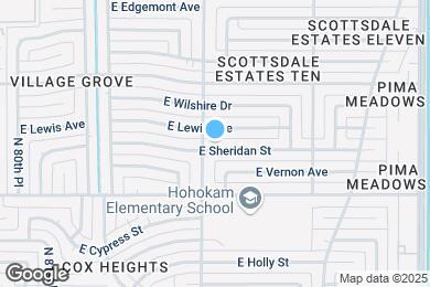 Map image of the property - 8408 E Sheridan St