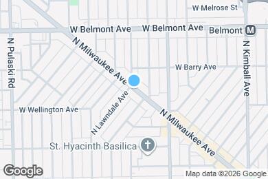 Map image of the property - 3040 N Milwaukee Ave