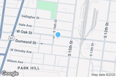 Map image of the property - 1542 W Oak St