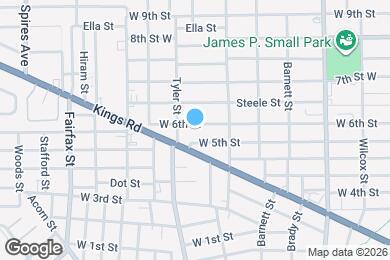 Map image of the property - 1560 W 6th St