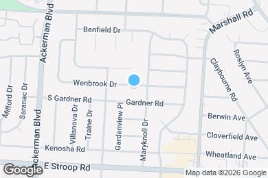 Map image of the property - 1030 Wenbrook Dr