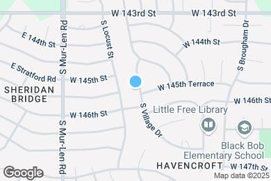 Map image of the property - 14516 S Village Dr