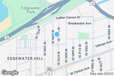 Map image of the property - 1276 W 67th St