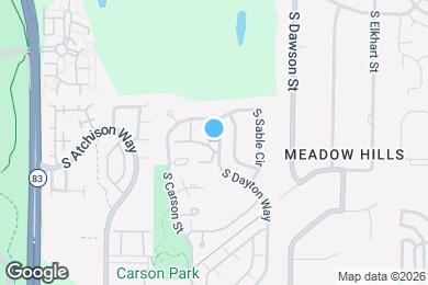 Map image of the property - 3995 S Dillon Way