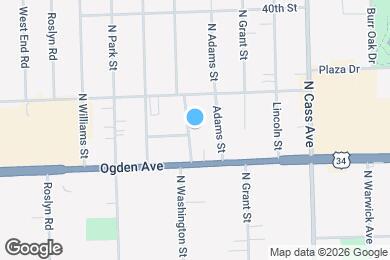 Map image of the property - 4115 N Washington St
