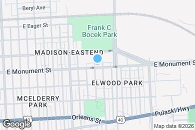 Map image of the property - 3030 E Monument St