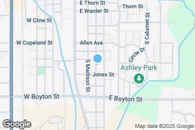Map image of the property - 1003 S Mechanic St