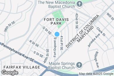 Map image of the property - 1560 Fort DuPont St SE