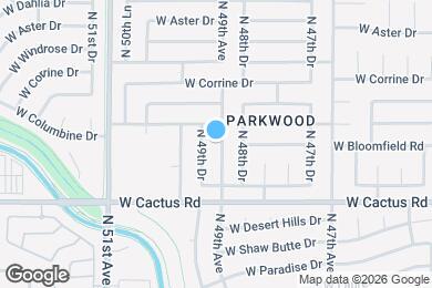 Map image of the property - 12402 N 49th Ave