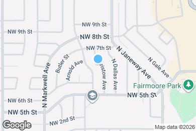 Map image of the property - 721 N Bristow Ave