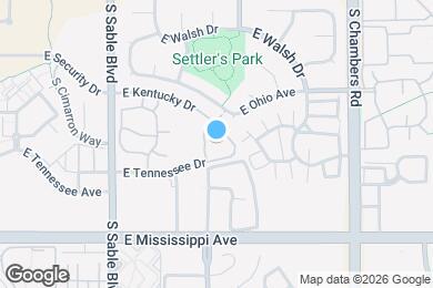 Map image of the property - 14802 E Kentucky Dr