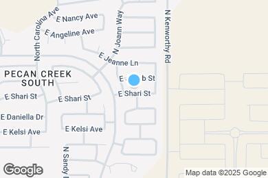Map image of the property - 1658 E Shari St