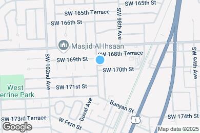 Map image of the property - 16955 SW 100th Ave
