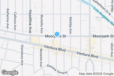 Map image of the property - 13920 Moorpark St