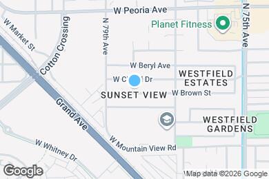 Map image of the property - 7826 W Brown St