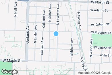 Map image of the property - 661 N Leverett Ave