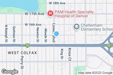 Map image of the property - 1540 Lowell Blvd