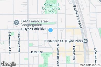 Map image of the property - 5117 S Kenwood Ave